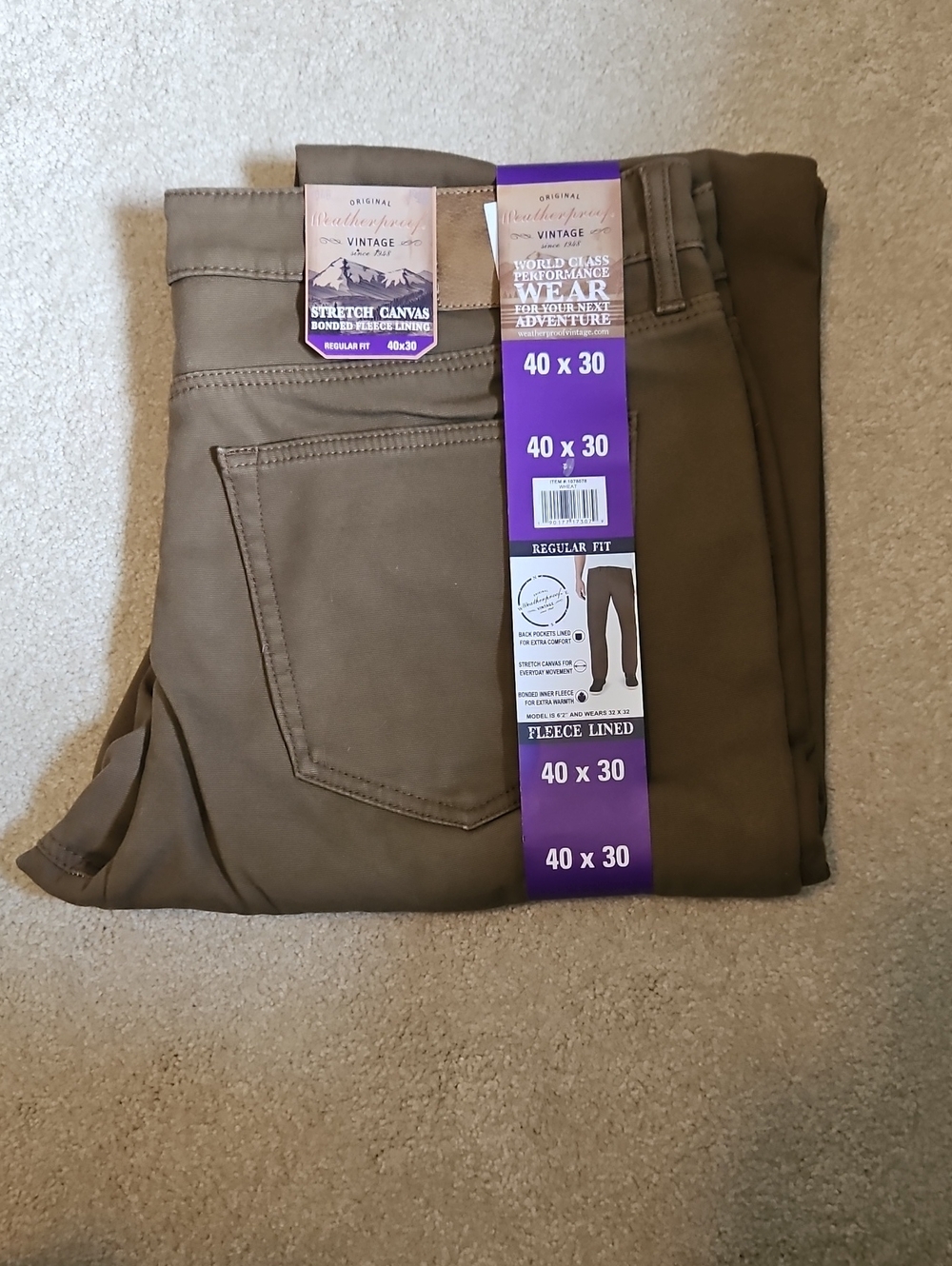 Vintage Men’s Straight Jeans in Brown